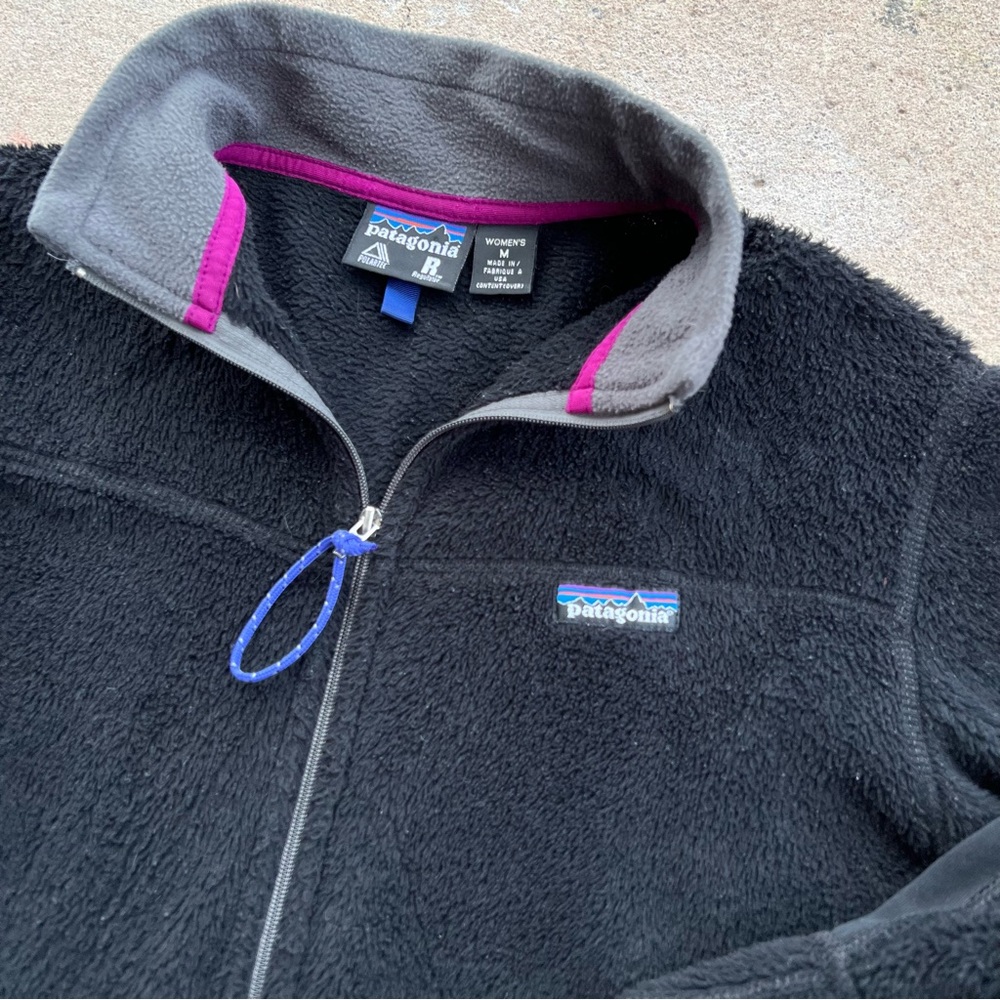Womens vintage 90s Patagonia Fleece jacket deep pile regulator polartec zipper - Picture 6 of 6